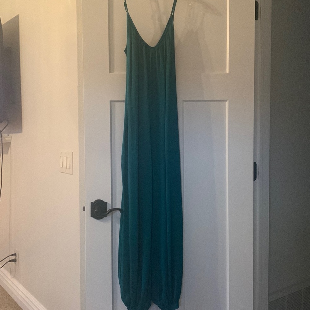 Beautiful satin jumpsuit from anthropology.